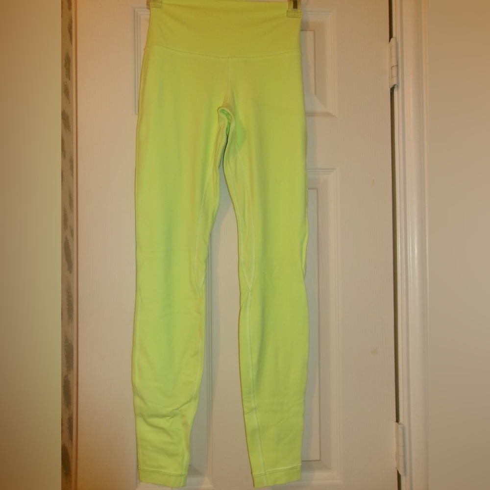 Lululemon Athletica Neon Yellow Leggings